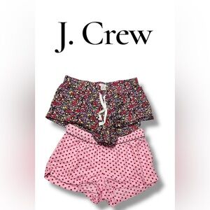 Two Pajama Short J. Crew Floral and Polka Dot Xhilaration Shorts 100% cotton.